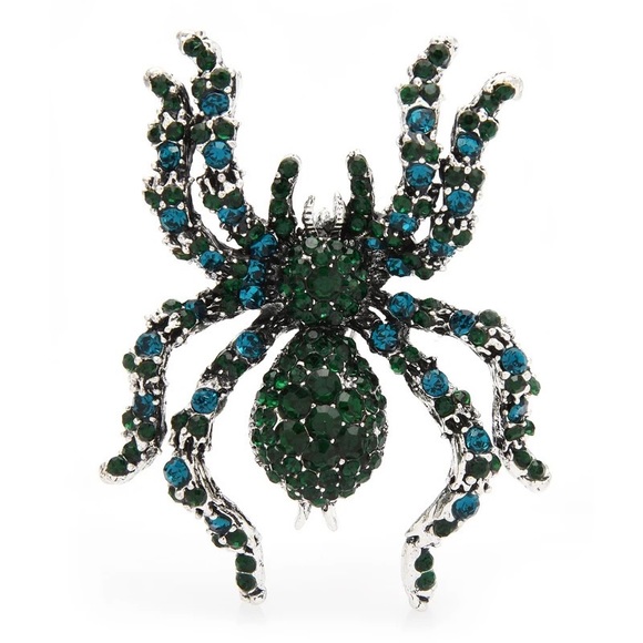 Vintage style Swarovski Crystal spider Brooch. NWT - Picture 3 of 5